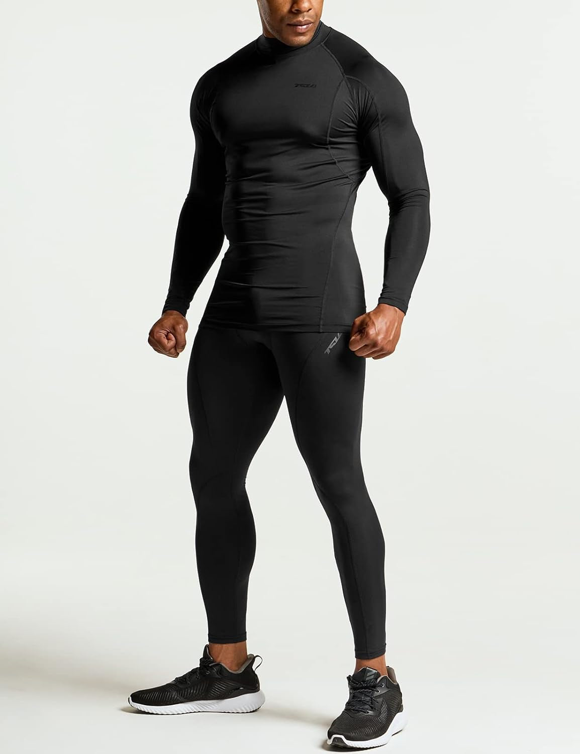 Men's UPF 50+ Long Sleeve Compression Shirt for Athletic Performance and Water Sports