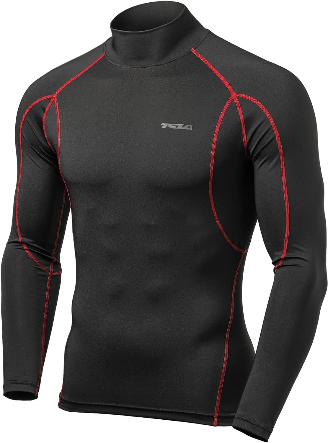 Men's UPF 50+ Long Sleeve Compression Shirt for Athletic Performance and Water Sports