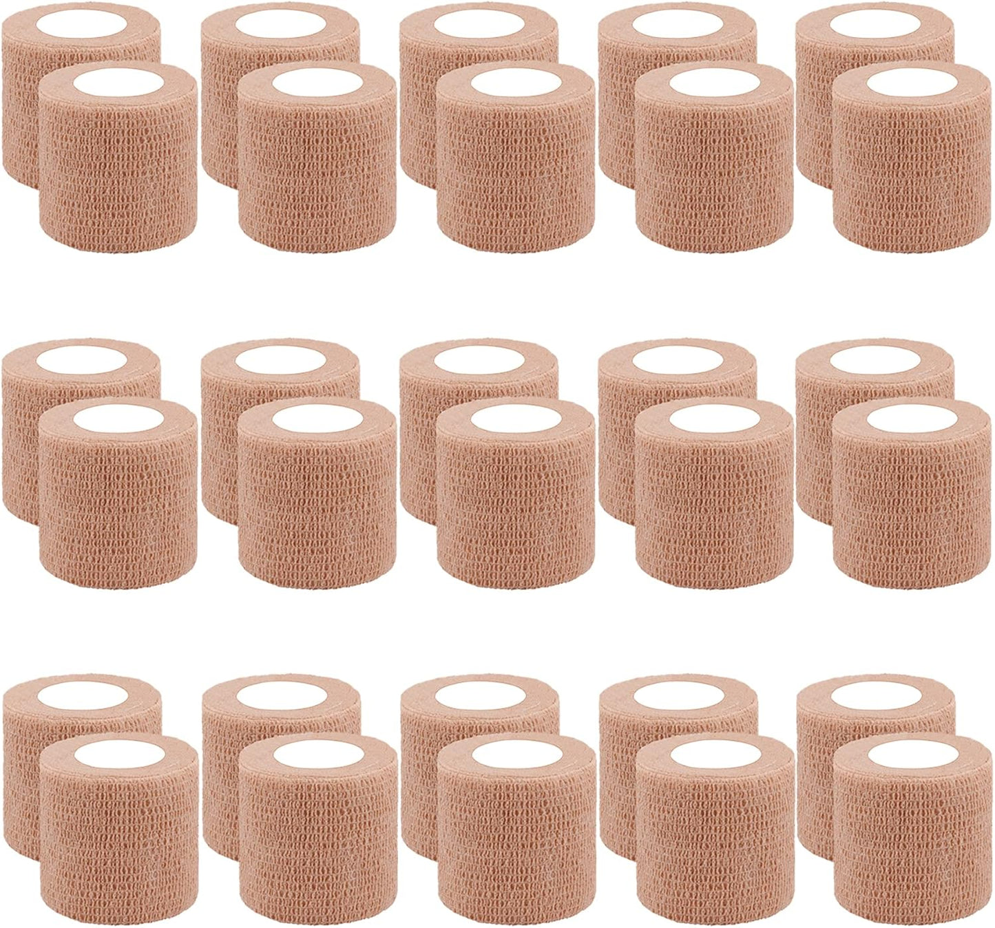 30 Rolls Self Adherent Wrap 2 Inch Self Adhesive Bandages Wrap Tape Stretch Bandage Self Stick Bandage Wraps for Wrist Ankle Swelling Sprains