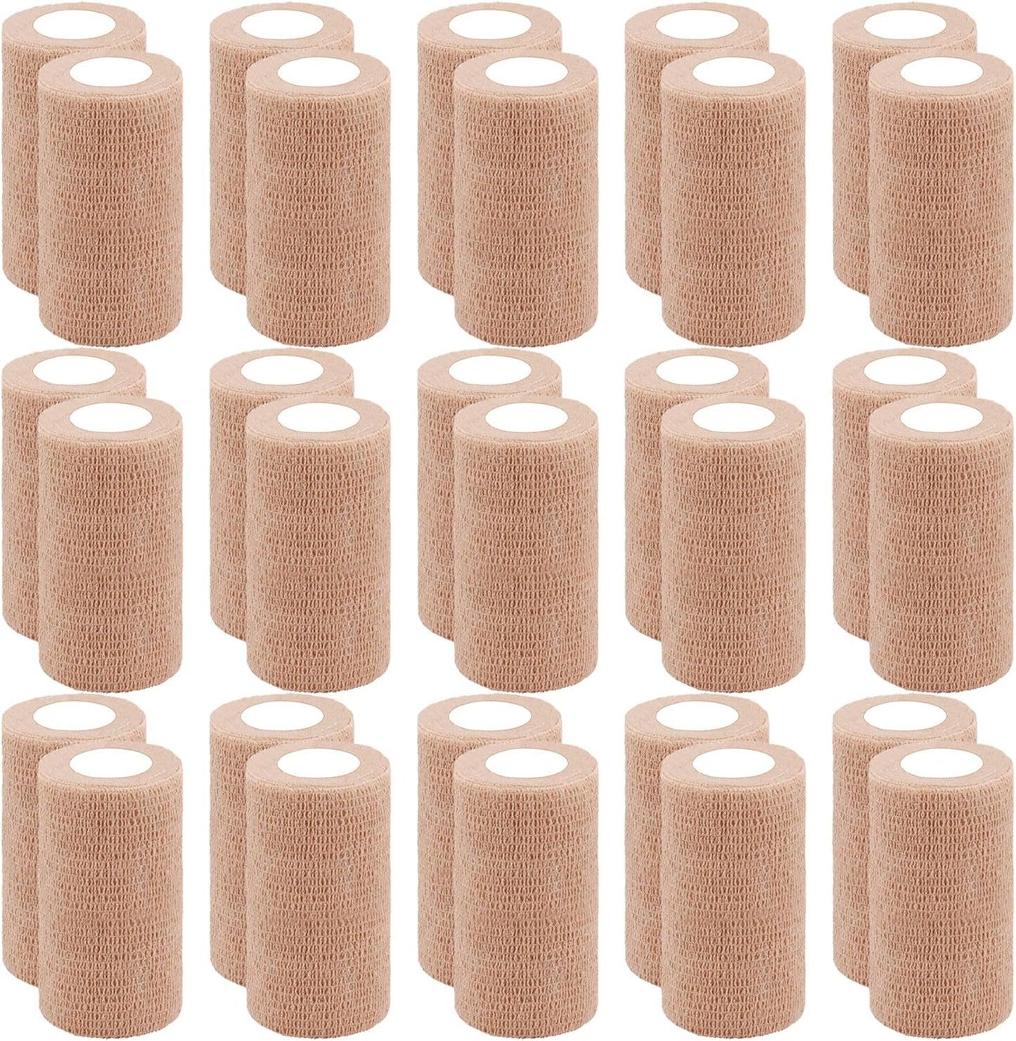 30 Rolls Self Adherent Wrap 2 Inch Self Adhesive Bandages Wrap Tape Stretch Bandage Self Stick Bandage Wraps for Wrist Ankle Swelling Sprains