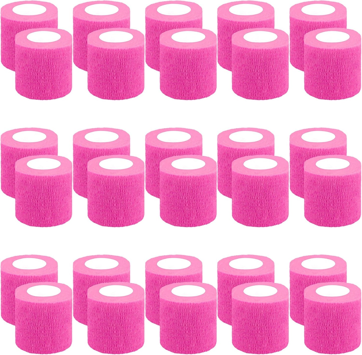 30 Rolls Self Adherent Wrap 2 Inch Self Adhesive Bandages Wrap Tape Stretch Bandage Self Stick Bandage Wraps for Wrist Ankle Swelling Sprains