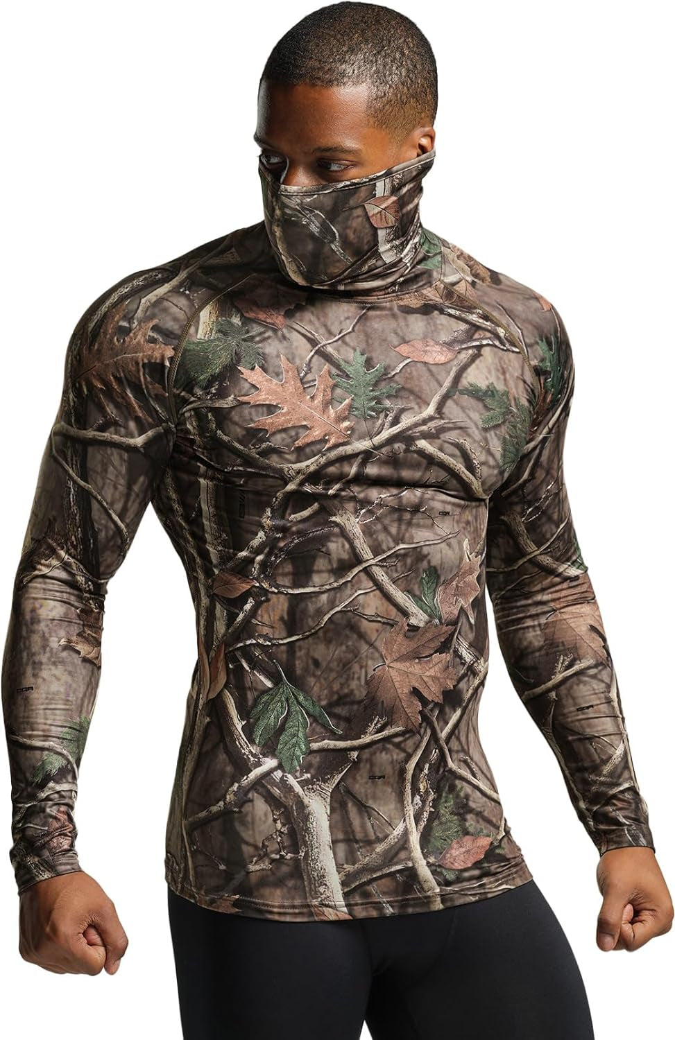 Men's UPF 50+ Long Sleeve Compression Shirt for Athletic Performance and Water Sports