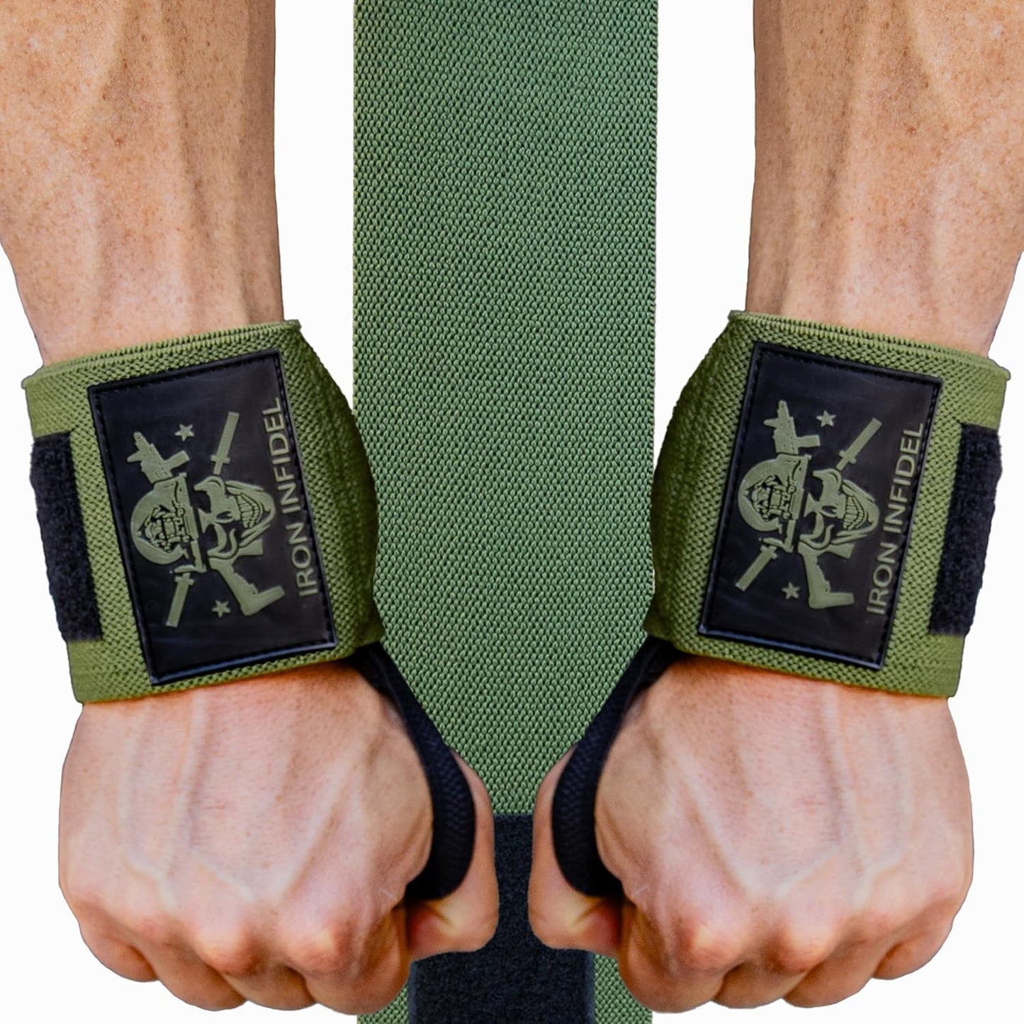 Heavy Duty Wrist Wraps for Weightlifting - Available in 18" and 24" for Enhanced Support in Gym Workouts, CrossFit, Fitness, and Powerlifting