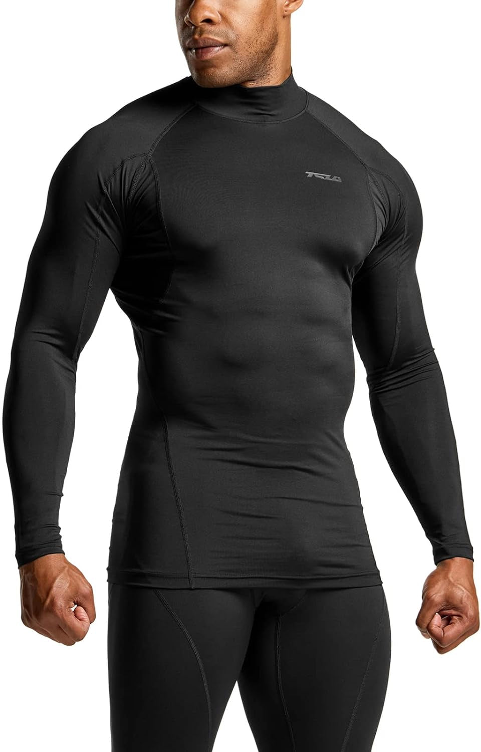 Men's UPF 50+ Long Sleeve Compression Shirt for Athletic Performance and Water Sports