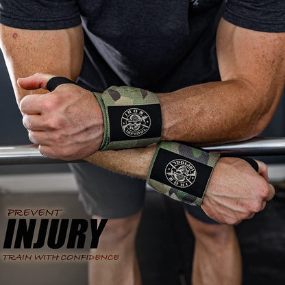 Heavy Duty Wrist Wraps for Weightlifting - Available in 18" and 24" for Enhanced Support in Gym Workouts, CrossFit, Fitness, and Powerlifting