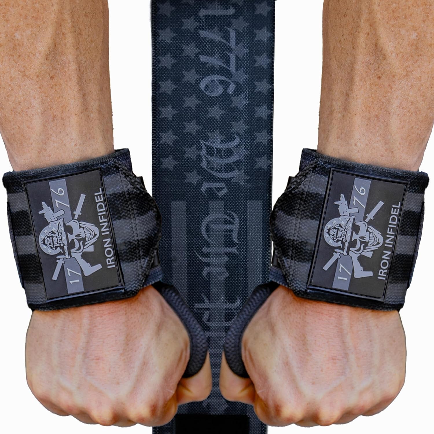 Heavy Duty Wrist Wraps for Weightlifting - Available in 18" and 24" for Enhanced Support in Gym Workouts, CrossFit, Fitness, and Powerlifting
