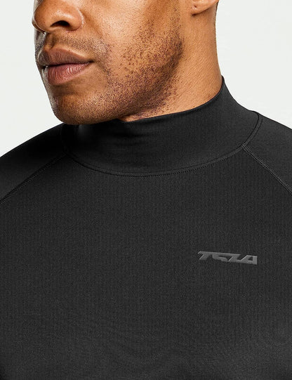 Men's UPF 50+ Long Sleeve Compression Shirt for Athletic Performance and Water Sports