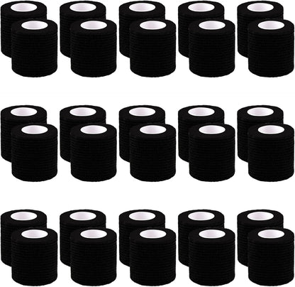 30 Rolls Self Adherent Wrap 2 Inch Self Adhesive Bandages Wrap Tape Stretch Bandage Self Stick Bandage Wraps for Wrist Ankle Swelling Sprains
