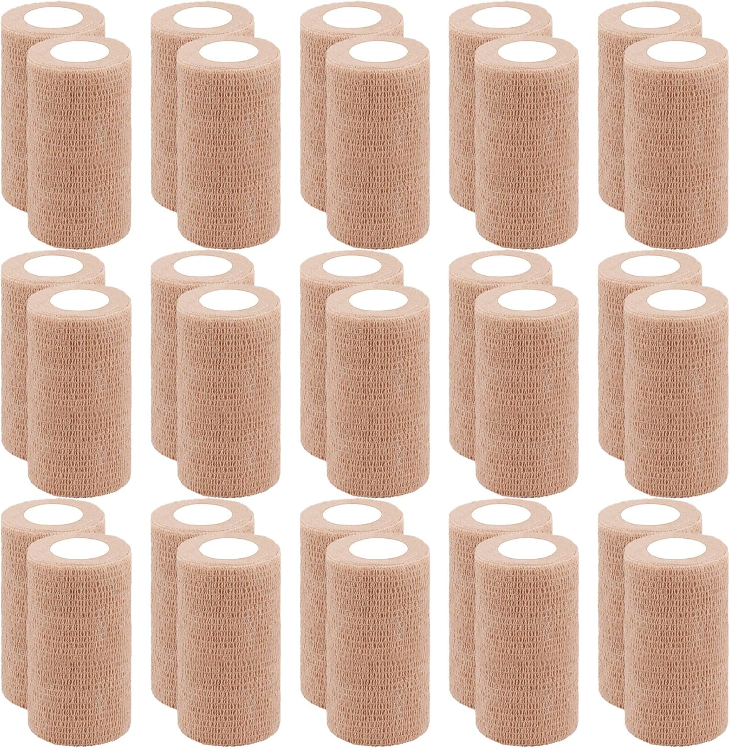 30 Rolls Self Adherent Wrap 2 Inch Self Adhesive Bandages Wrap Tape Stretch Bandage Self Stick Bandage Wraps for Wrist Ankle Swelling Sprains