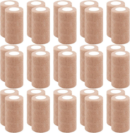 30 Rolls Self Adherent Wrap 2 Inch Self Adhesive Bandages Wrap Tape Stretch Bandage Self Stick Bandage Wraps for Wrist Ankle Swelling Sprains