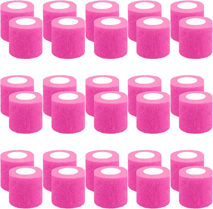 30 Rolls Self Adherent Wrap 2 Inch Self Adhesive Bandages Wrap Tape Stretch Bandage Self Stick Bandage Wraps for Wrist Ankle Swelling Sprains
